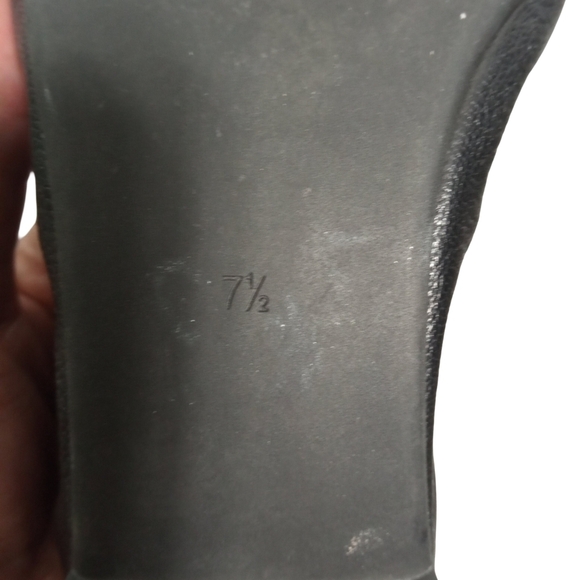 Tory Burch Women's Allie Black Leather Flat Loafers Size 7.5 - Picture 7 of 8